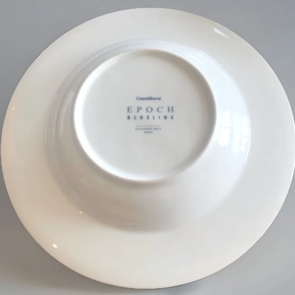 Crate & Barrel Epoch Blue Line 9.25